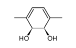cis-1,2-dihydroxy-3,6-dimethylcyclohexa-3,5-diene结构式