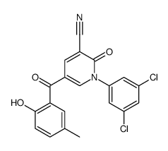 1-(3,5-dichlorophenyl)-5-(2-hydroxy-5-methylbenzoyl)-2-oxopyridine-3-carbonitrile Structure