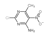 4-Pyrimidinamine,2-chloro-6-methyl-5-nitro- Structure