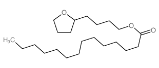 4-(oxolan-2-yl)butyl tetradecanoate Structure
