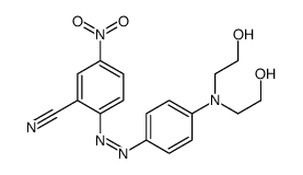 2-[[4-[bis(2-hydroxyethyl)amino]phenyl]diazenyl]-5-nitrobenzonitrile结构式