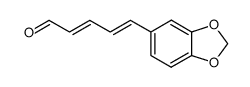 (2E,4E)-5-(3,4-methylenedioxyphenyl)penta-2,4-dienal Structure
