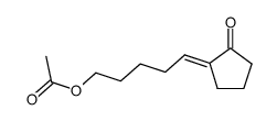 5-(2-oxocyclopentylidene)pentyl acetate Structure