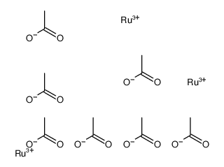 Ruthenium(III) cation heptaacetate Structure