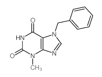 7-苄基-3-甲基黄嘌呤结构式