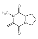 (9CI)-六氢-2-甲基-3-亚甲基吡咯并[1,2-a]吡嗪-1,4-二酮结构式