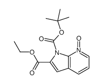 2-Ethyl 1-(2-methyl-2-propanyl) 1H-pyrrolo[2,3-b]pyridine-1,2-dic arboxylate 7-oxide Structure