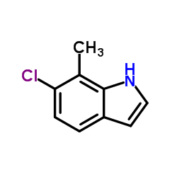 6-氯-7-甲基吲哚结构式