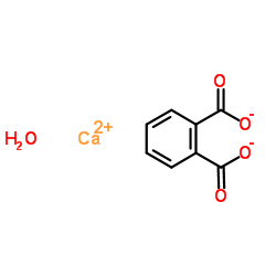 Calcium phthalate hydrate (1:1:1) structure