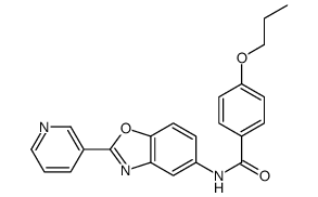 4-propoxy-N-(2-pyridin-3-yl-1,3-benzoxazol-5-yl)benzamide Structure