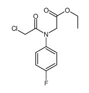 [(氯乙酰基)(4-氟苯基)氨基]乙酸乙酯结构式