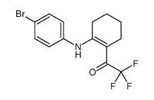 1-[2-(4-bromoanilino)cyclohexen-1-yl]-2,2,2-trifluoroethanone结构式