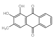 1,2-dihydroxy-3-methyl-anthracene-9,10-dione Structure