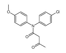 N-(4-chlorophenyl)-N-(4-methoxyphenyl)-3-oxobutanamide Structure