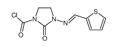 2-oxo-3-(thiophen-2-ylmethylideneamino)imidazolidine-1-carbonyl chloride结构式