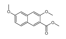 methyl 3,6-dimethoxynaphthalene-2-carboxylate结构式