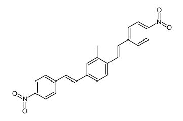 2-methyl-1,4-bis[2-(4-nitrophenyl)ethenyl]benzene结构式