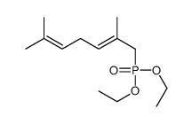 1-diethoxyphosphoryl-2,6-dimethylhepta-2,5-diene结构式
