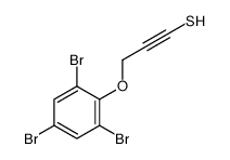 3-(2,4,6-tribromophenoxy)prop-1-yne-1-thiol结构式