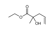 ethyl 2-hydroxy-2-methylpent-4-enoate Structure