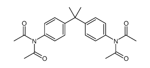 N-acetyl-N-[4-[2-[4-(diacetylamino)phenyl]propan-2-yl]phenyl]acetamide Structure