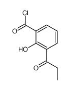 2-hydroxy-3-propanoylbenzoyl chloride Structure