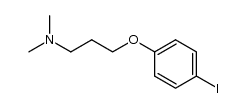 N,N-dimethyl 3-(4-iodophenoxy)propylamine结构式