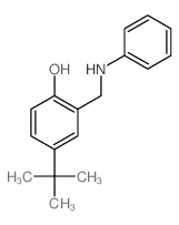 2-(anilinomethyl)-4-tert-butyl-phenol structure