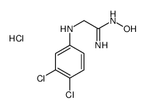 2-(3,4-dichloroanilino)-N'-hydroxyethanimidamide,hydrochloride Structure