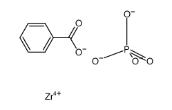 zirconium(IV) benzoate phosphate Structure