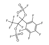 1,2,3,3,3-pentafluoro-1-(perfluorophenyl)propane-1,2-diyl disulfofluoridate Structure