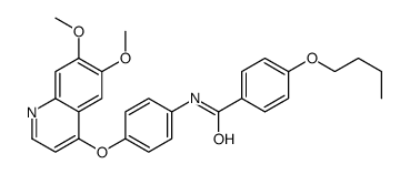 4-butoxy-N-[4-(6,7-dimethoxyquinolin-4-yl)oxyphenyl]benzamide Structure