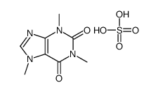 sulfuric acid,1,3,7-trimethylpurine-2,6-dione结构式