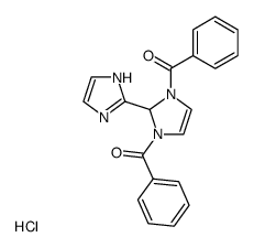 2-(1,3-dibenzoyl-4-imidazolin-2-yl)imidazole hydrochloride Structure