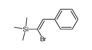(Z)-β-bromo-β-(trimethylsilyl)styrene结构式