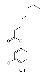 (3-chloro-4-hydroxyphenyl) octanoate Structure