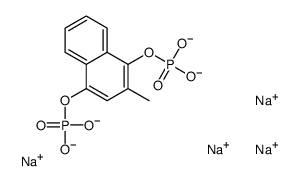六水甲萘氢醌二磷酸酯钠结构式