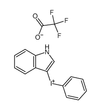 phenyl (β-indolyl)iodonium trifluoroacetate Structure