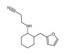 3-[[2-(furan-2-ylmethyl)cyclohexyl]amino]propanenitrile Structure