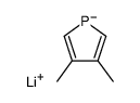 lithium 3,4-dimethyl-1-phospholide结构式