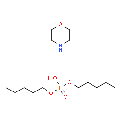 dipentyl hydrogen phosphate, compound with morpholine (1:1) structure