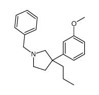 1-Benzyl-3-(m-methoxyphenyl)-3-propylpyrrolidine结构式