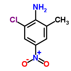 2-氯-6-甲基-4-硝基苯胺结构式