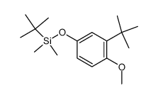 tert-butyl(3-(tert-butyl)-4-methoxyphenoxy)dimethylsilane Structure