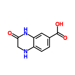 3-氧代-1,2,3,4-四氢喹噁啉-6-羧酸结构式