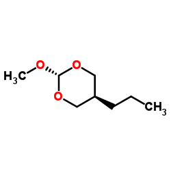 1,3-Dioxane,2-methoxy-5-propyl-,trans-(9CI)结构式