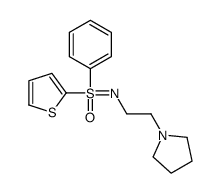 oxo-phenyl-(2-pyrrolidin-1-ylethylimino)-thiophen-2-yl-λ6-sulfane Structure