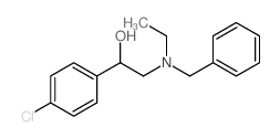 BENZYL ALCOHOL, p-CHLORO-alpha-(BENZYLETHYLAMINO)METHYL- Structure