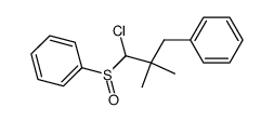 1-chloro-2,2-dimethyl-3-phenylpropyl phenyl sulfoxide Structure