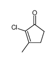 2-chloro-3-methyl-2-cyclopenten-1-one Structure
